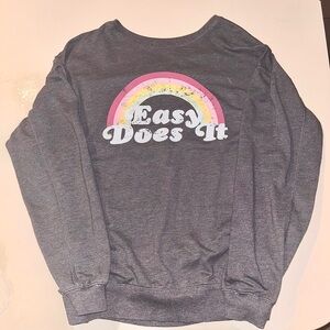 Easy Does It Women's Gray Sweater